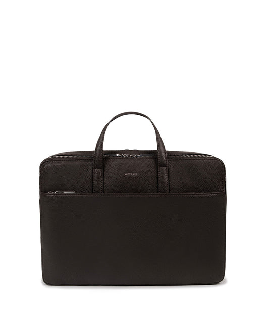 TOM Vegan Briefcase - Grain | Color: Fudge - variant::fudge