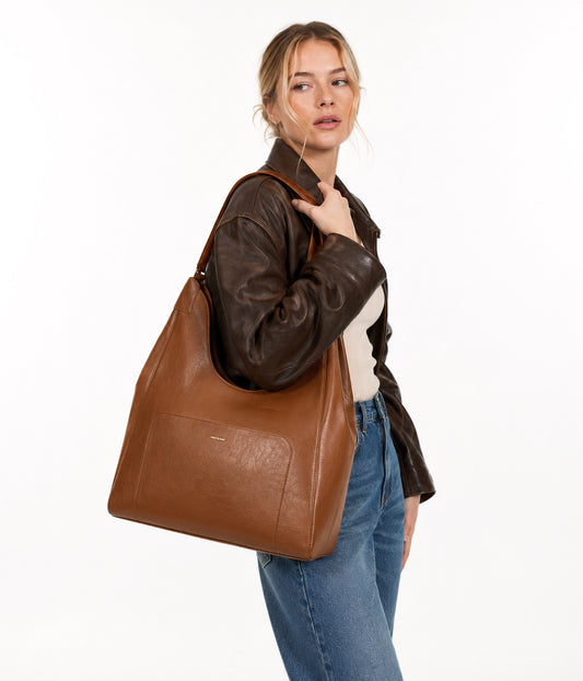 VERMONT Vegan Hobo Bag - Theme | Color: Rust - variant::rust