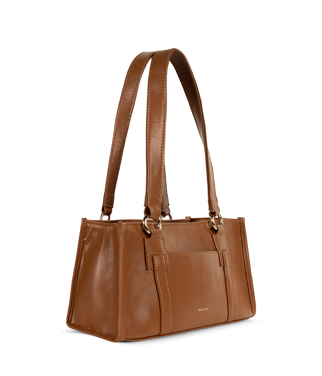 ZARIA Vegan Tote Satchel Bag - Theme | Color: Rust - variant::rust