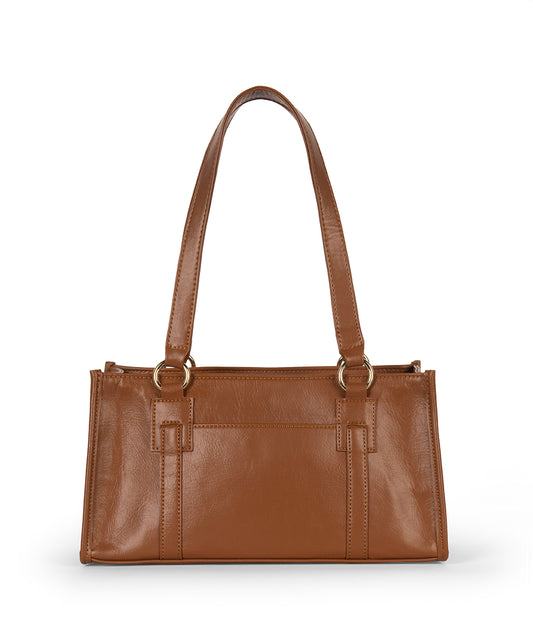 ZARIA Vegan Tote Satchel Bag - Theme | Color: Rust - variant::rust