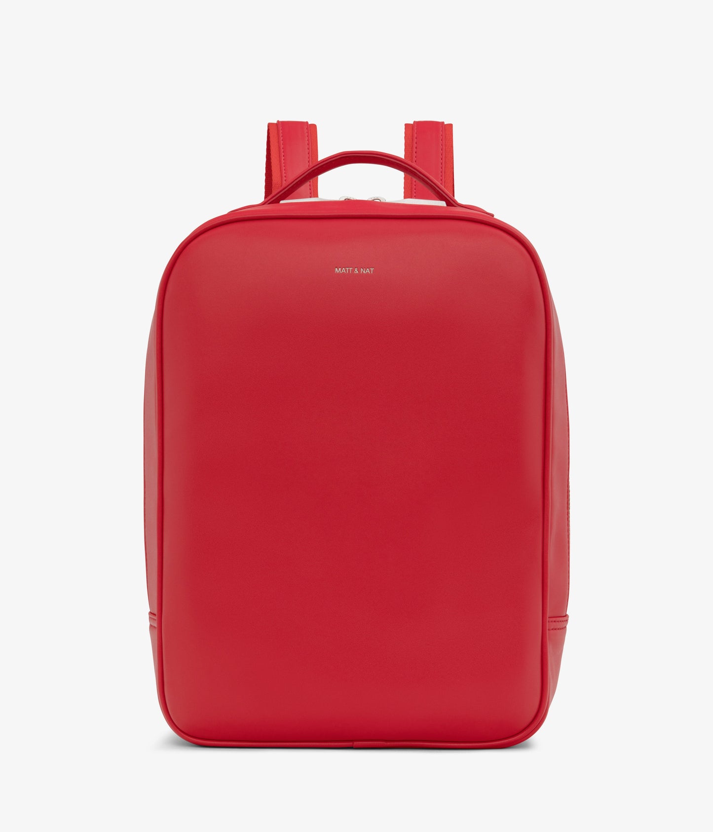 ALEX Vegan Backpack - Loom | Color: Red - variant::pomegranate