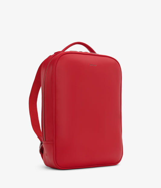 ALEX Vegan Backpack - Loom | Color: Red - variant::pomegranate