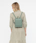 DEELY Vegan Mini Backpack - Vintage | Color: Green - variant::jade