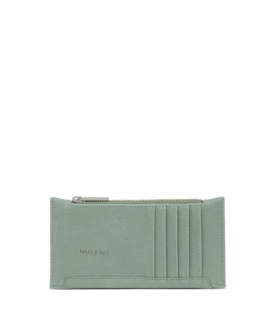 JESSE Slim Vegan Wallet - Vintage | Color: Green - variant::jade