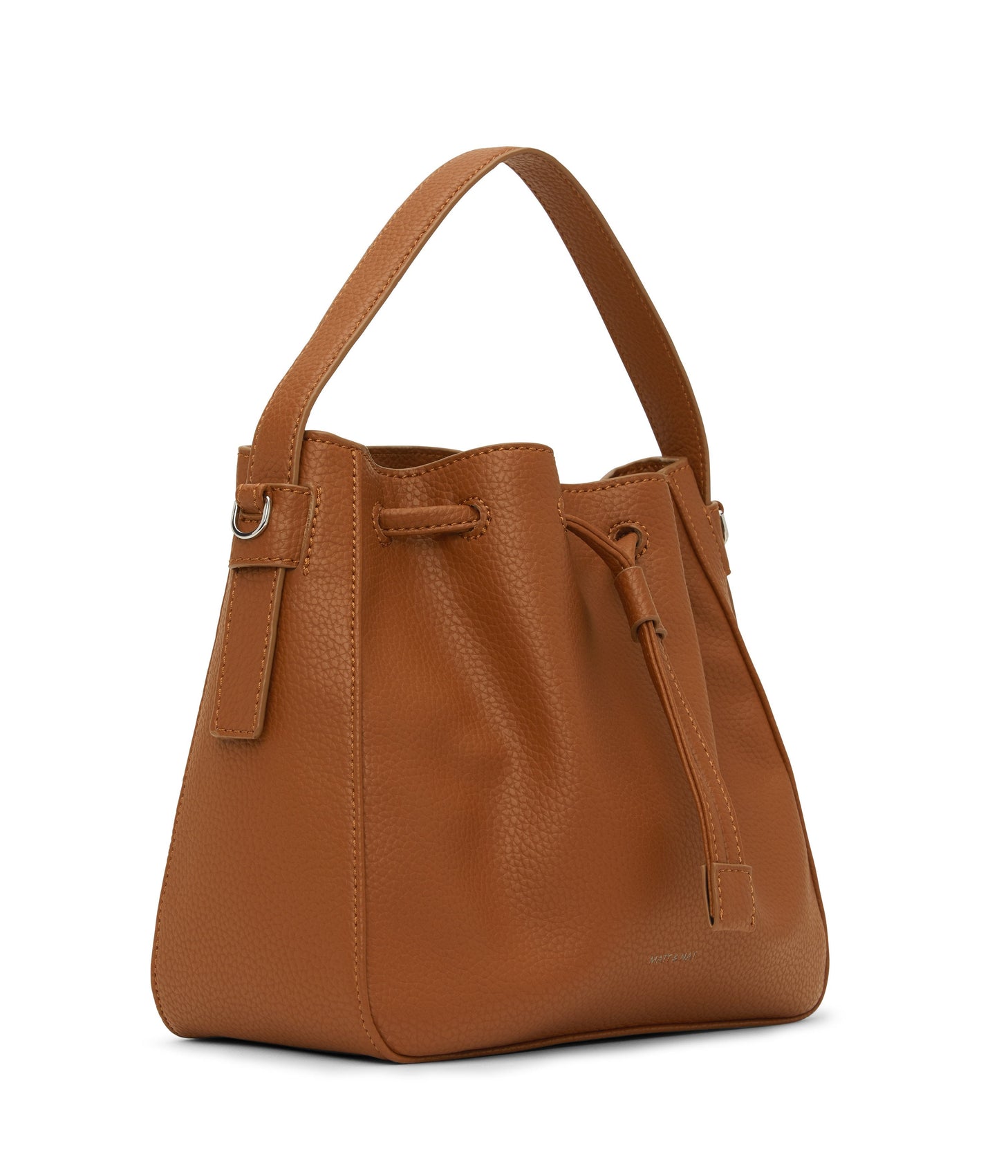 AMBER Vegan Bucket Bag - Purity | Color: Tan - variant::carotene