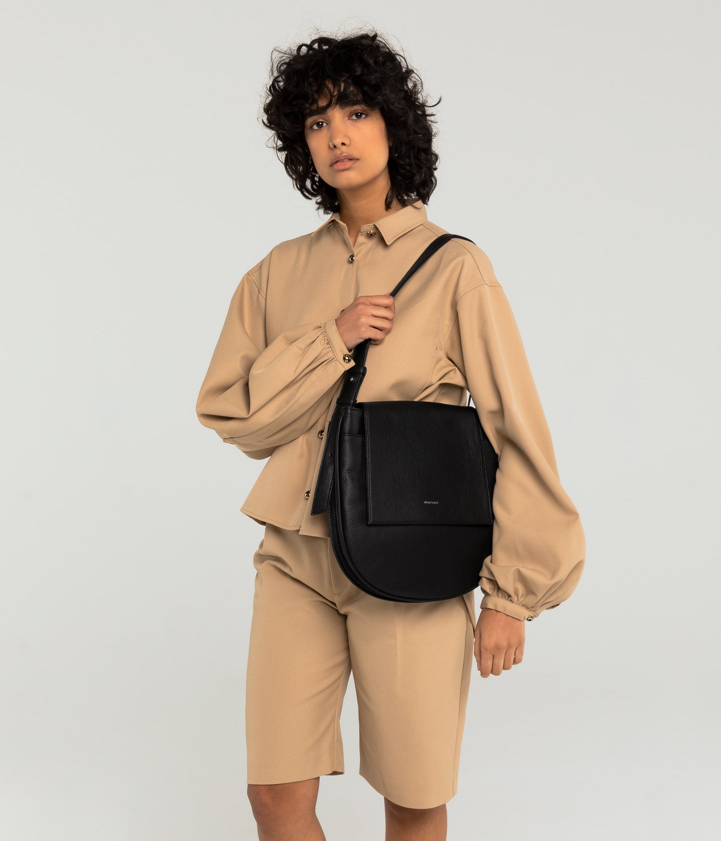 MATCH Vegan Shoulder Bag - Purity | Color: Tan - variant::carotene