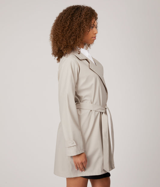 NORA Women’s Waterproof Trench Coat | Color: White - variant::nude