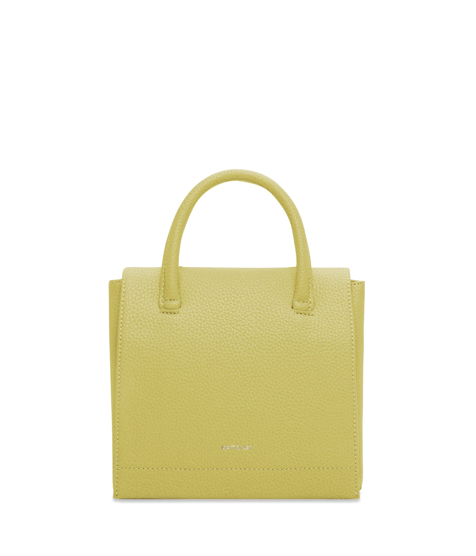 ADELSM Small Vegan Satchel - Purity | Color: Green - variant::pear