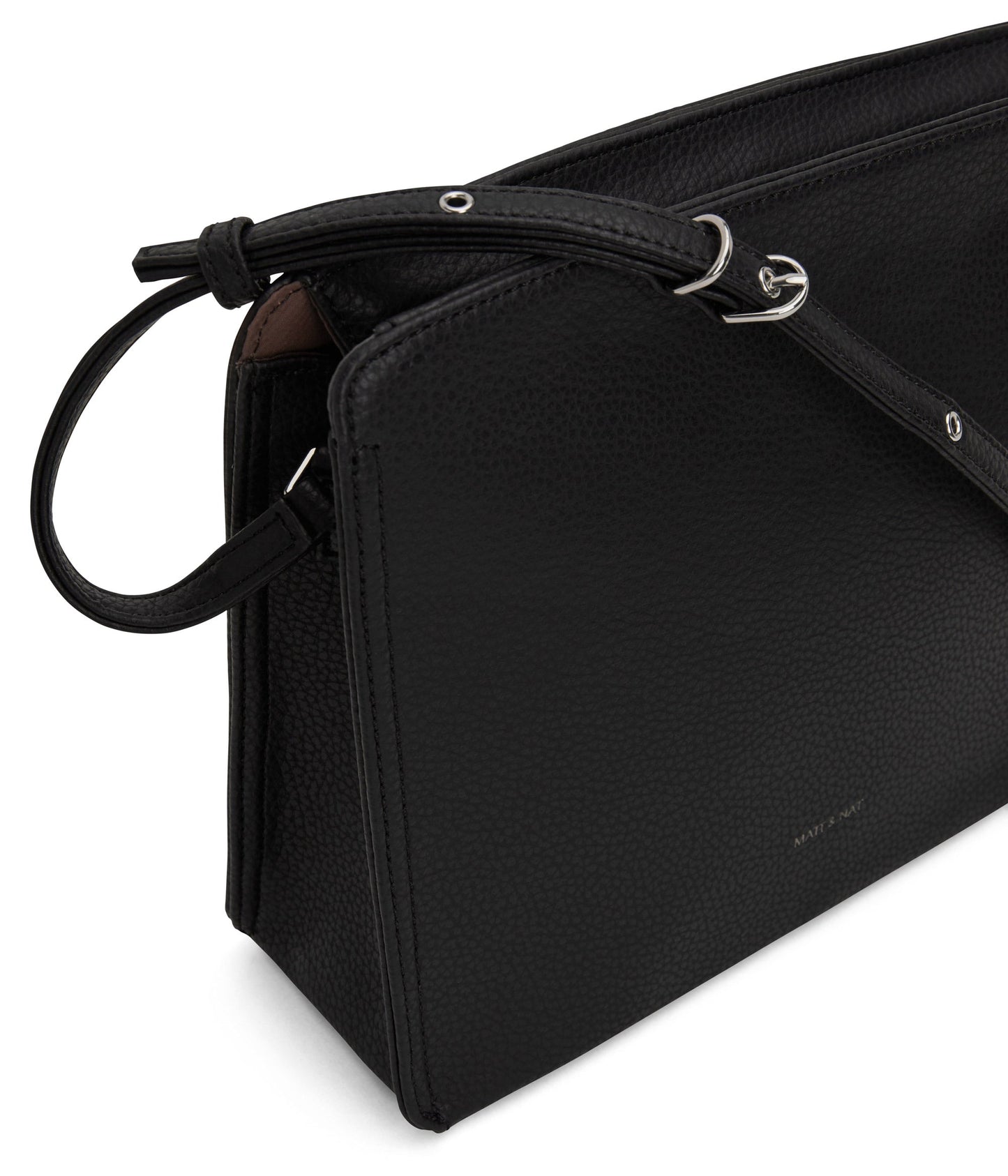 MUE Vegan Crossbody Bag - Purity | Color: Black - variant::black