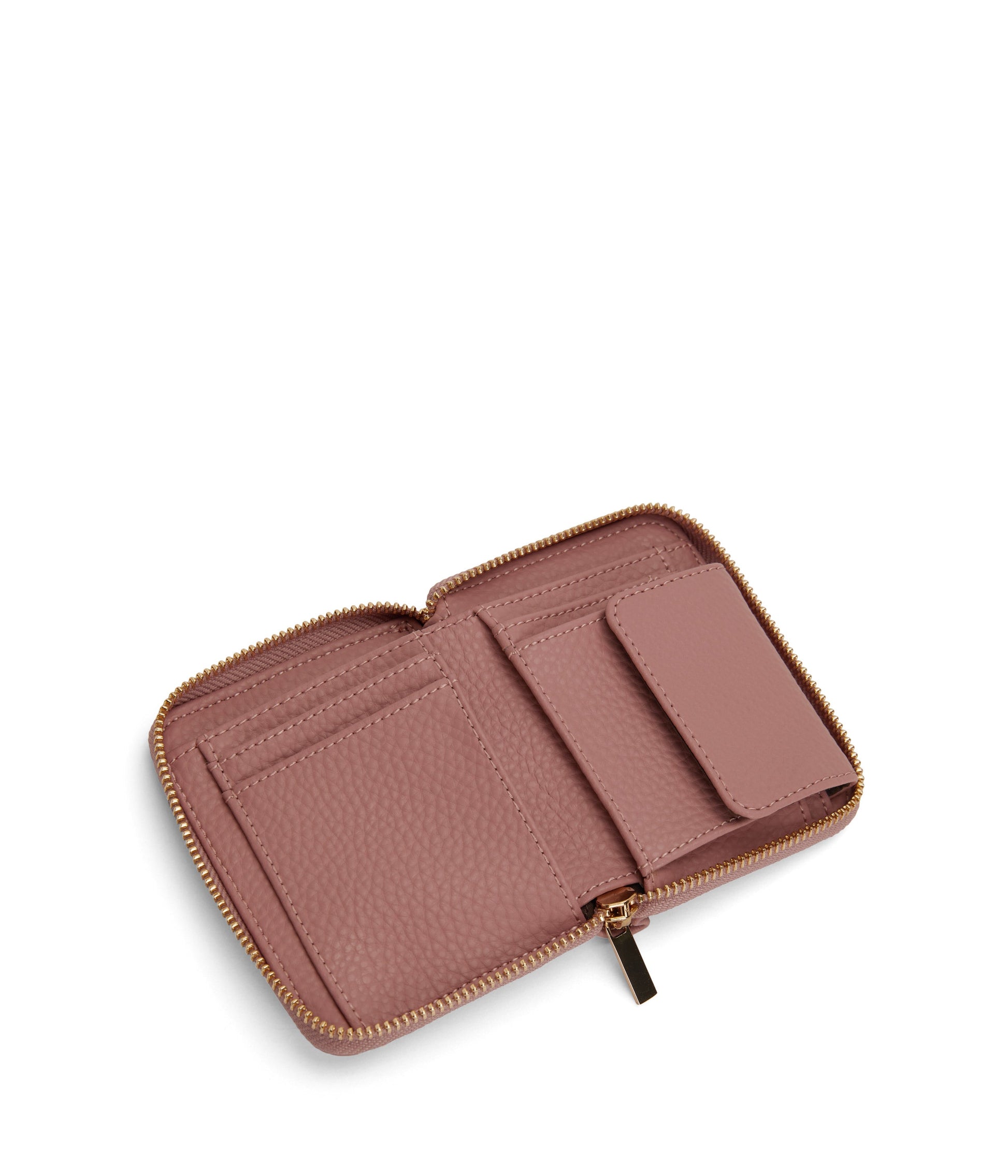RUE Small Vegan Zip Wallet - Purity | Color: Pink - variant::rose