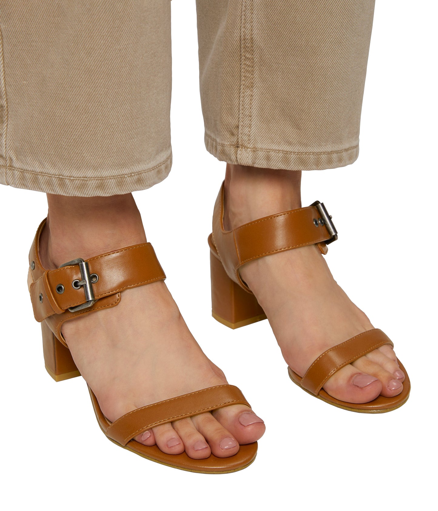 ELYSA Women's Vegan High Heel Sandals | Color: Beige - variant::sand