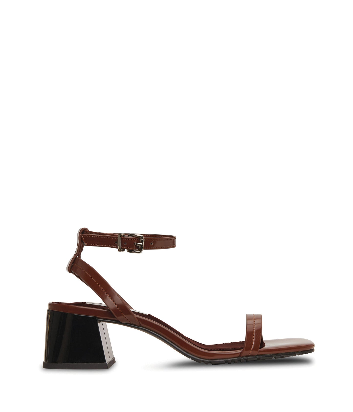 FIOR Women's Vegan Block Heel Sandals | Color: Brown - variant::chocolate