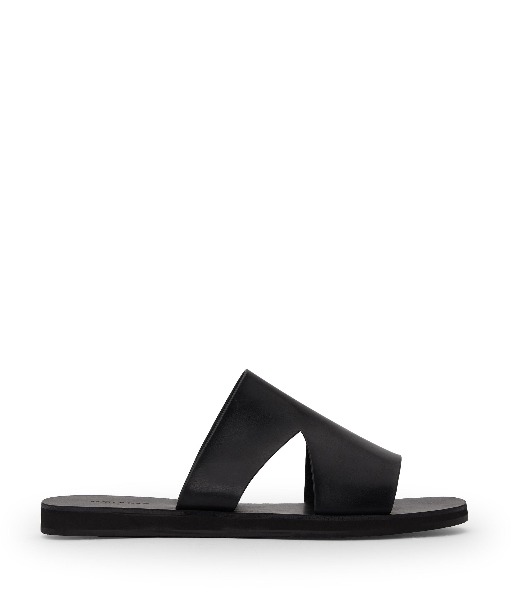 LEVOS Men's Vegan Slip On Sandals | Color: Black - variant::black