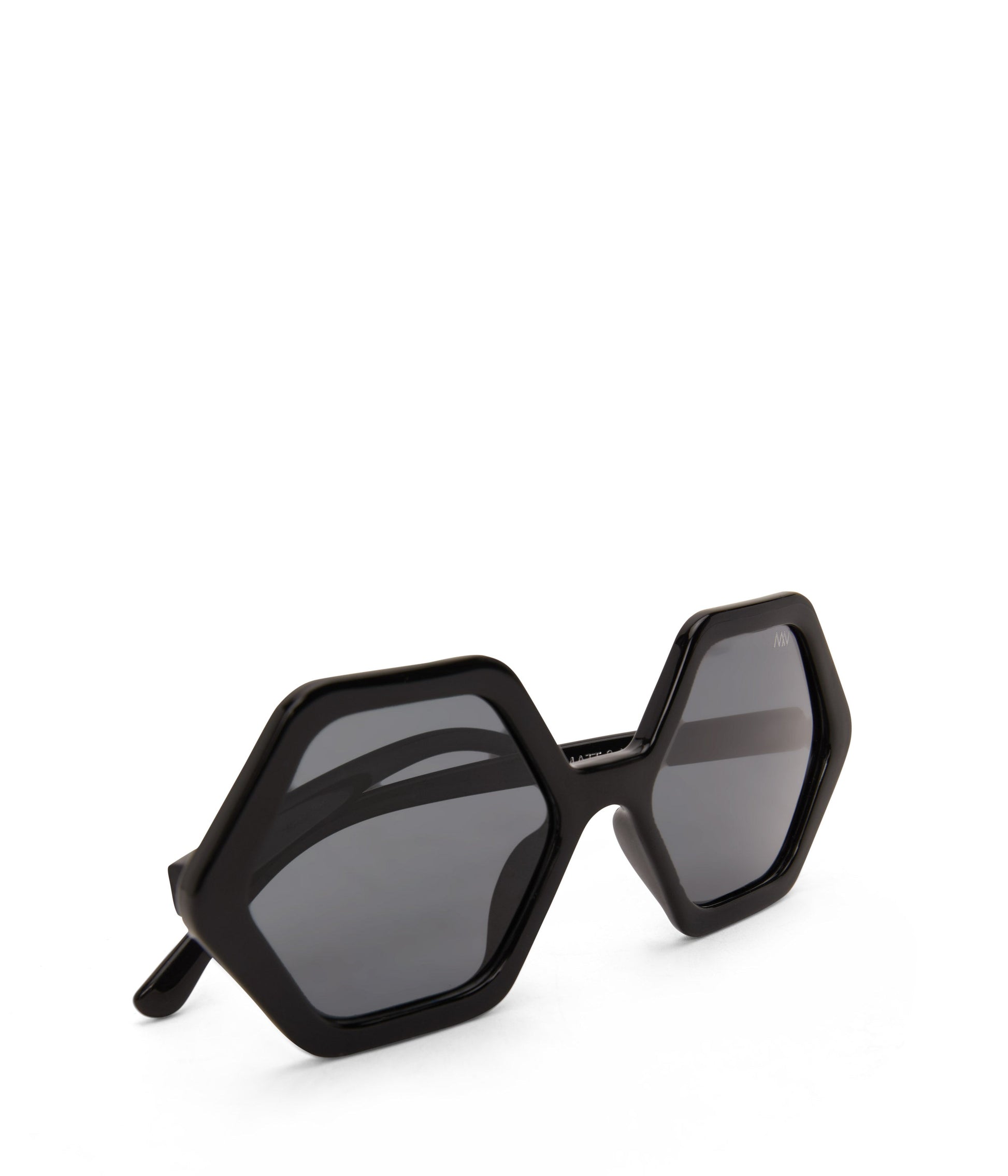 FIRLA Black Hexagon Sunglasses | Color: Black - variant::black