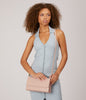 DREWLG Large Vegan Crossbody Bag - Vintage | Color: Pink - variant::pastel
