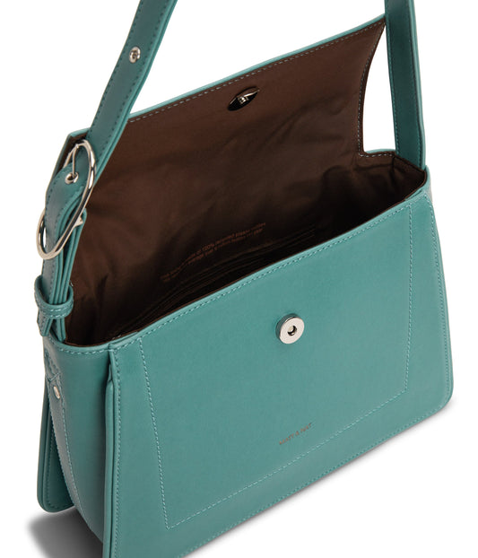 LEIA Vegan Shoulder Bag - Vintage | Color: Blue - variant::oasis