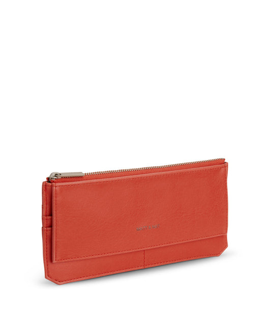 PERLA Vegan Flat Wallet - Vintage | Color: Red - variant::cardinal