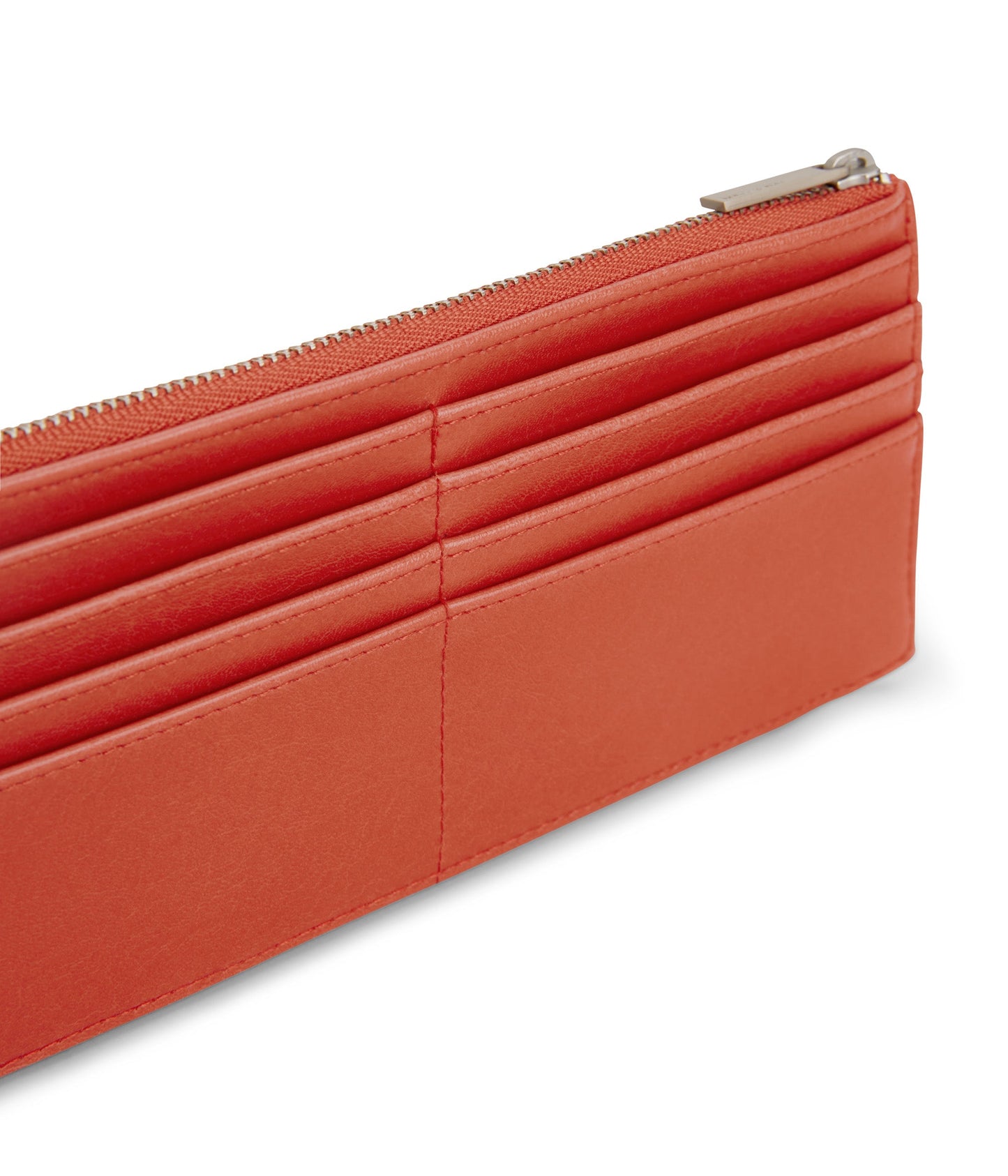 PERLA Vegan Flat Wallet - Vintage | Color: Red - variant::cardinal