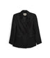 NOVO Women's Vegan Leather Blazer | Color: Black - variant::black