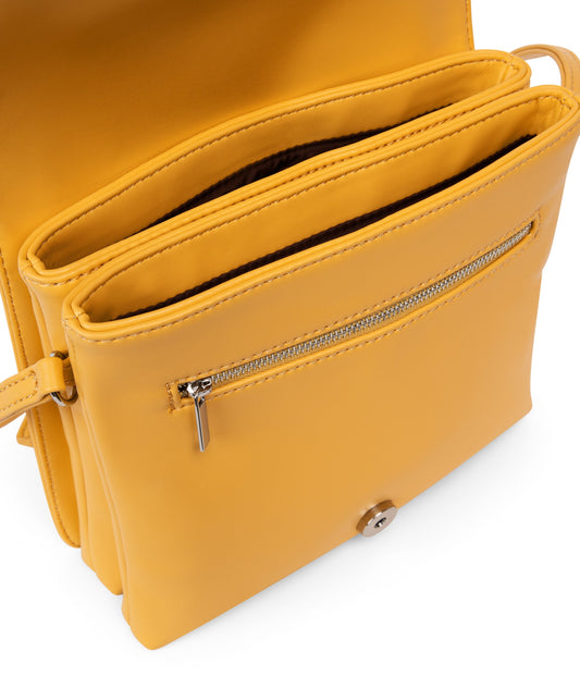 DOVER SM Vegan Crossbody Bag - Sol | Color: Yellow - variant::citrine