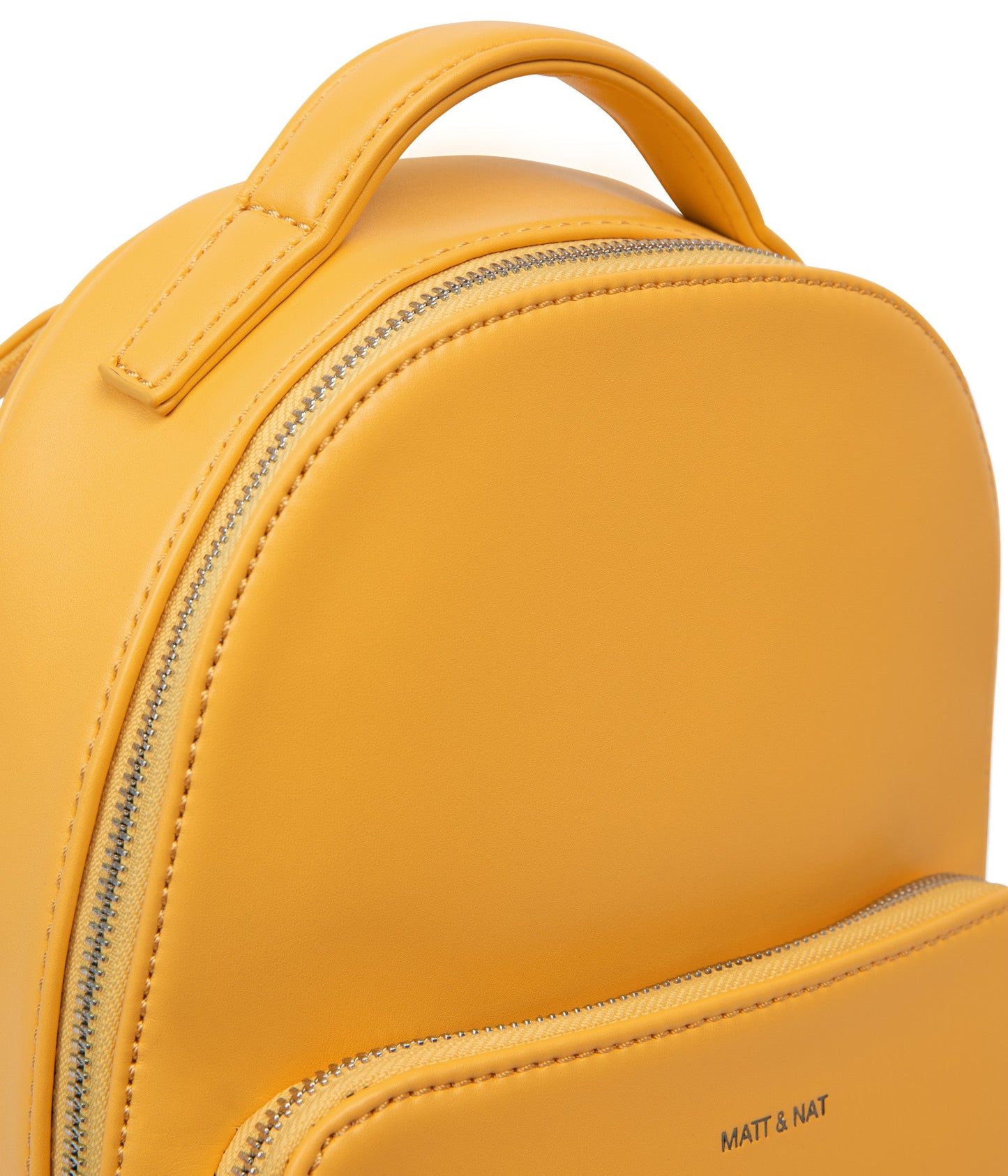 CAROSM Small Vegan Backpack - Sol | Color: Yellow - variant::citrine