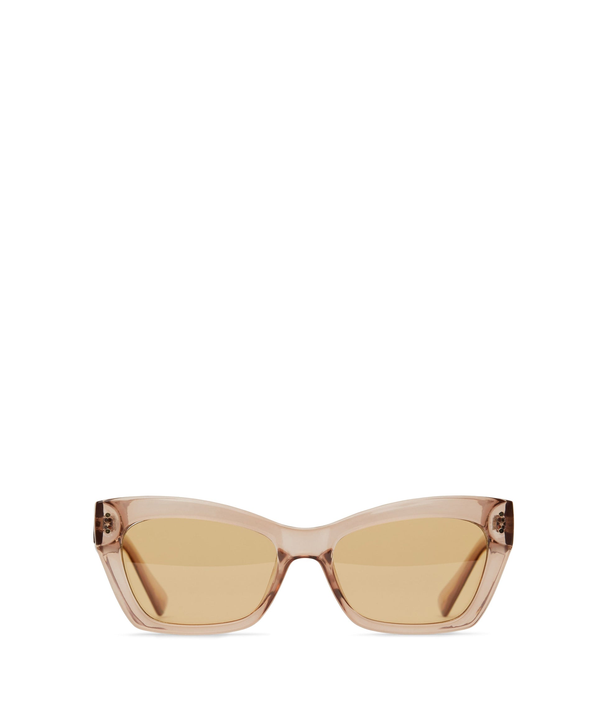ISLA Blue Wayfarer Sunglasses | Color: White - variant::nude