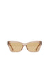 ISLA Blue Wayfarer Sunglasses | Color: White - variant::nude