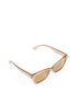 ISLA Blue Wayfarer Sunglasses | Color: White - variant::nude