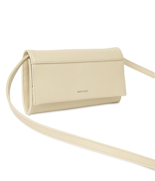 LETTE Vegan Wallet Crossbody Bag - Vintage | Color: White - variant::vanilla