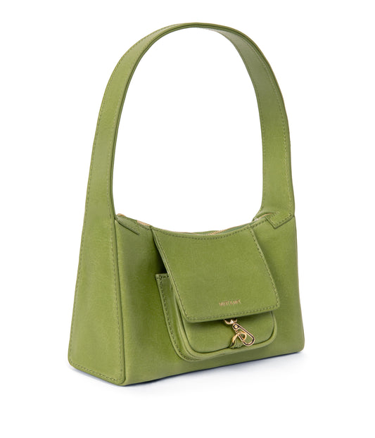 LOTI Vegan Shoulder Bag - Vintage | Color: Green - variant::frog
