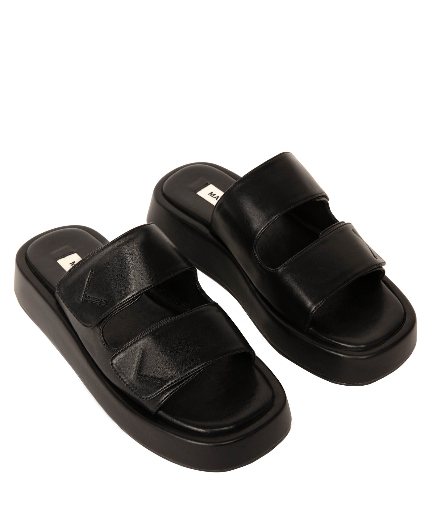 EMIE Women's Vegan Platform Sandals | Color: Black - variant::black