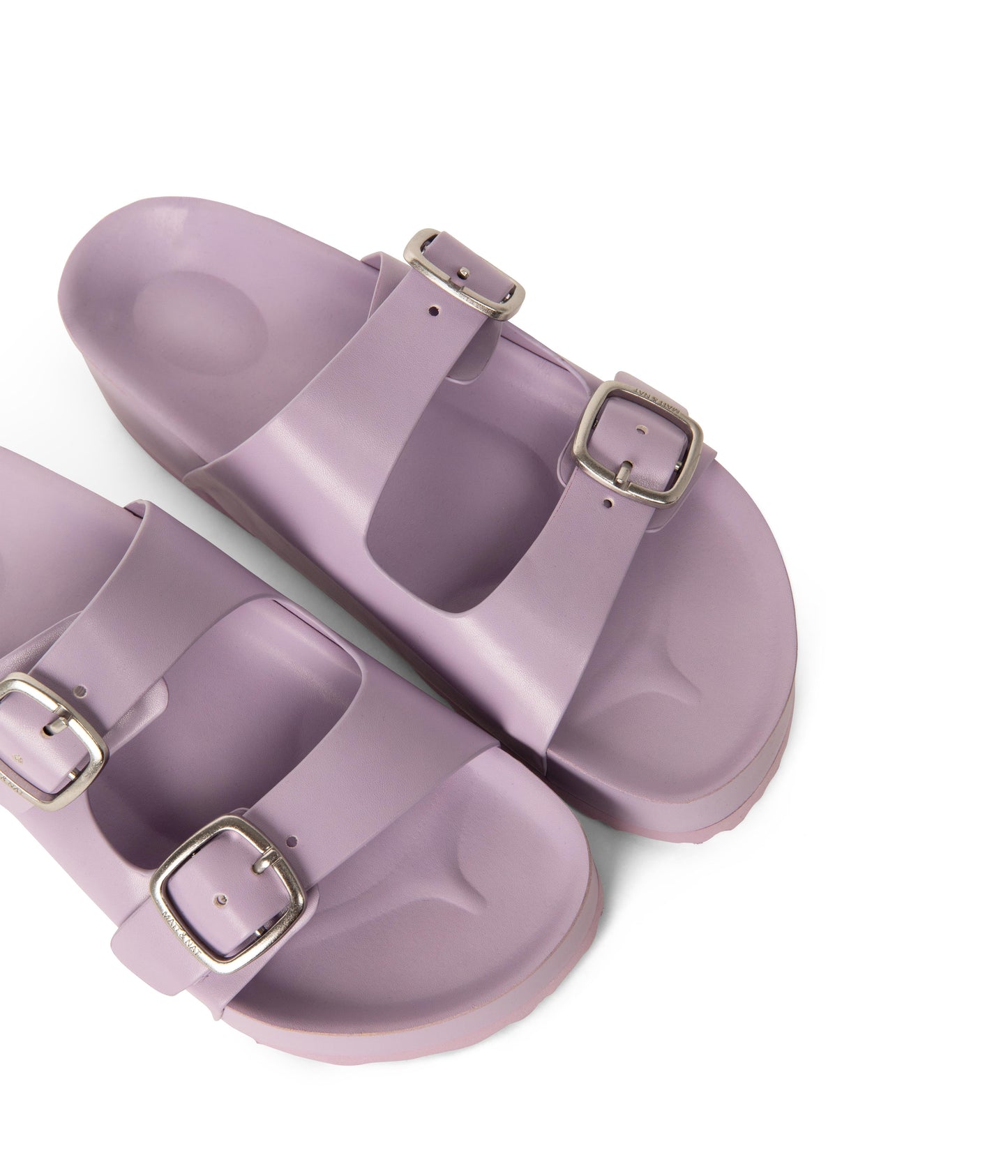 OLAYA Women's Vegan Sandals With Double Straps | Color: Purple - variant::lilac