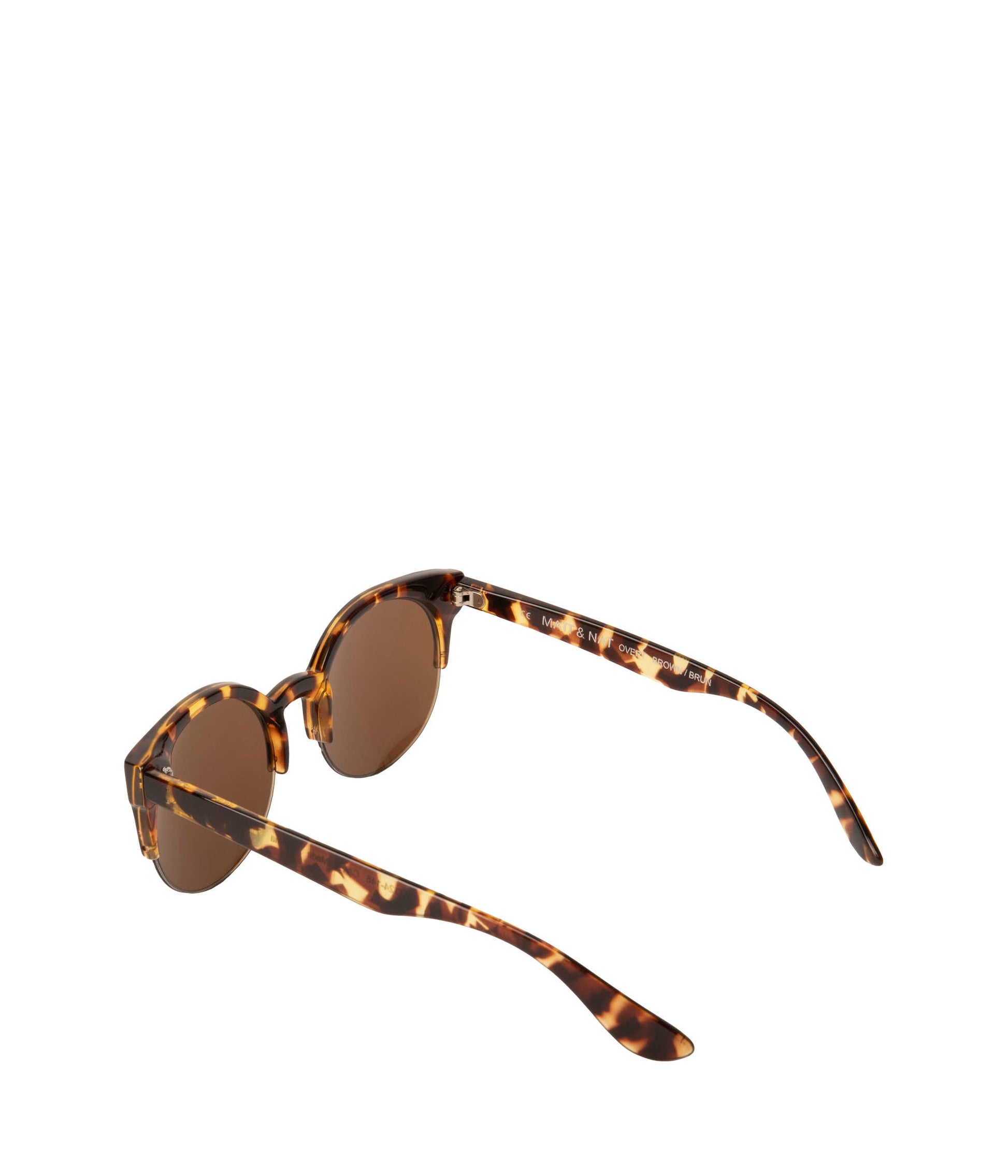 OVERT Clubmaster Sunglasses | Color: Brown - variant::clearbro
