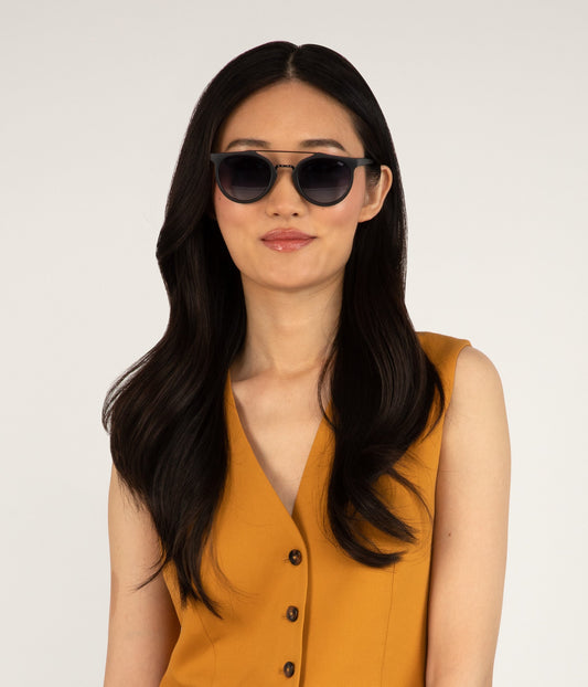 ALDIE Black Round Sunglasses | Color: Black - variant::black