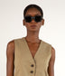 PIA Leopard Rectangle Sunglasses | Color: Leopard - variant::leopard