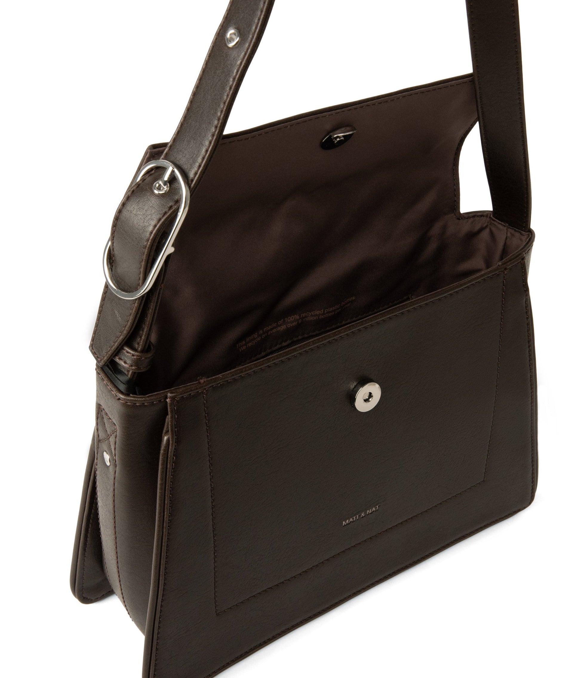 LEIA Vegan Shoulder Bag - Vintage | Color: Brown - variant::espresso