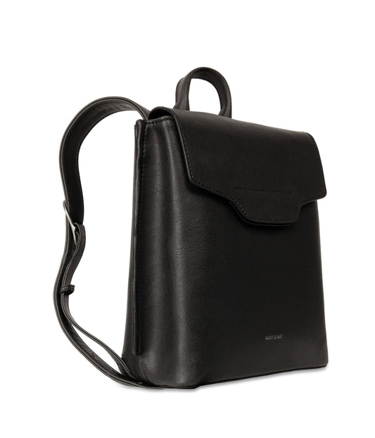 CHELLE Small Vegan Backpack - Arbor | Color: Black - variant::black