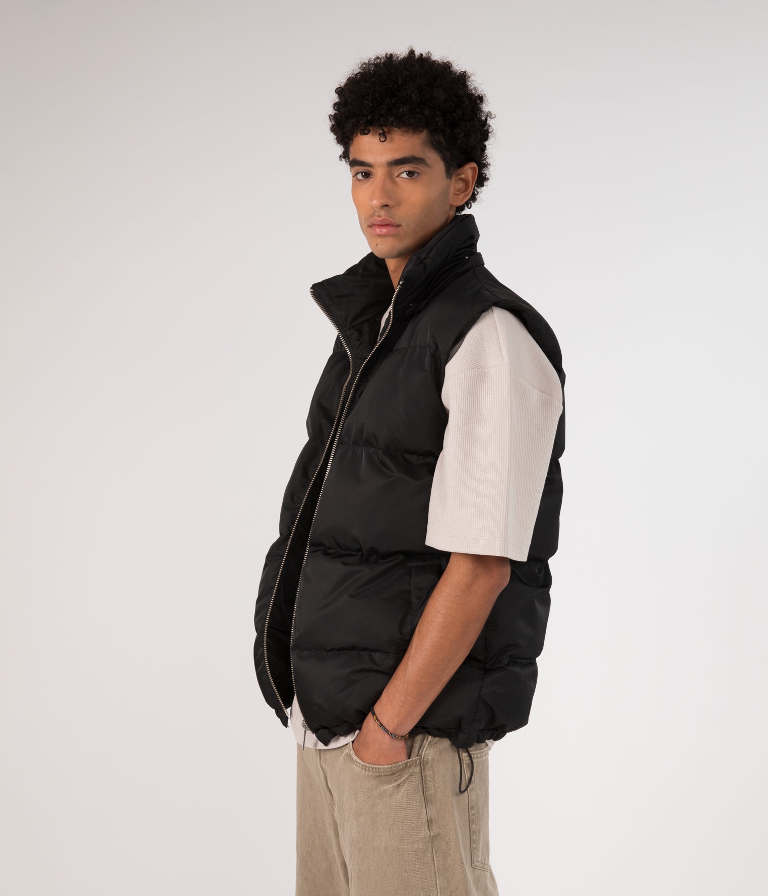 トップス Black Eye Patch Checked Puff Vest The Aero Quilted Vest in Black – Frank And Oak USA