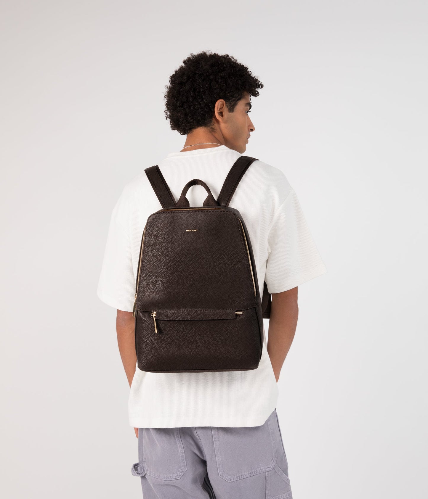 ELISE Vegan Backpack - Purity | Color: Brown - variant::truffle