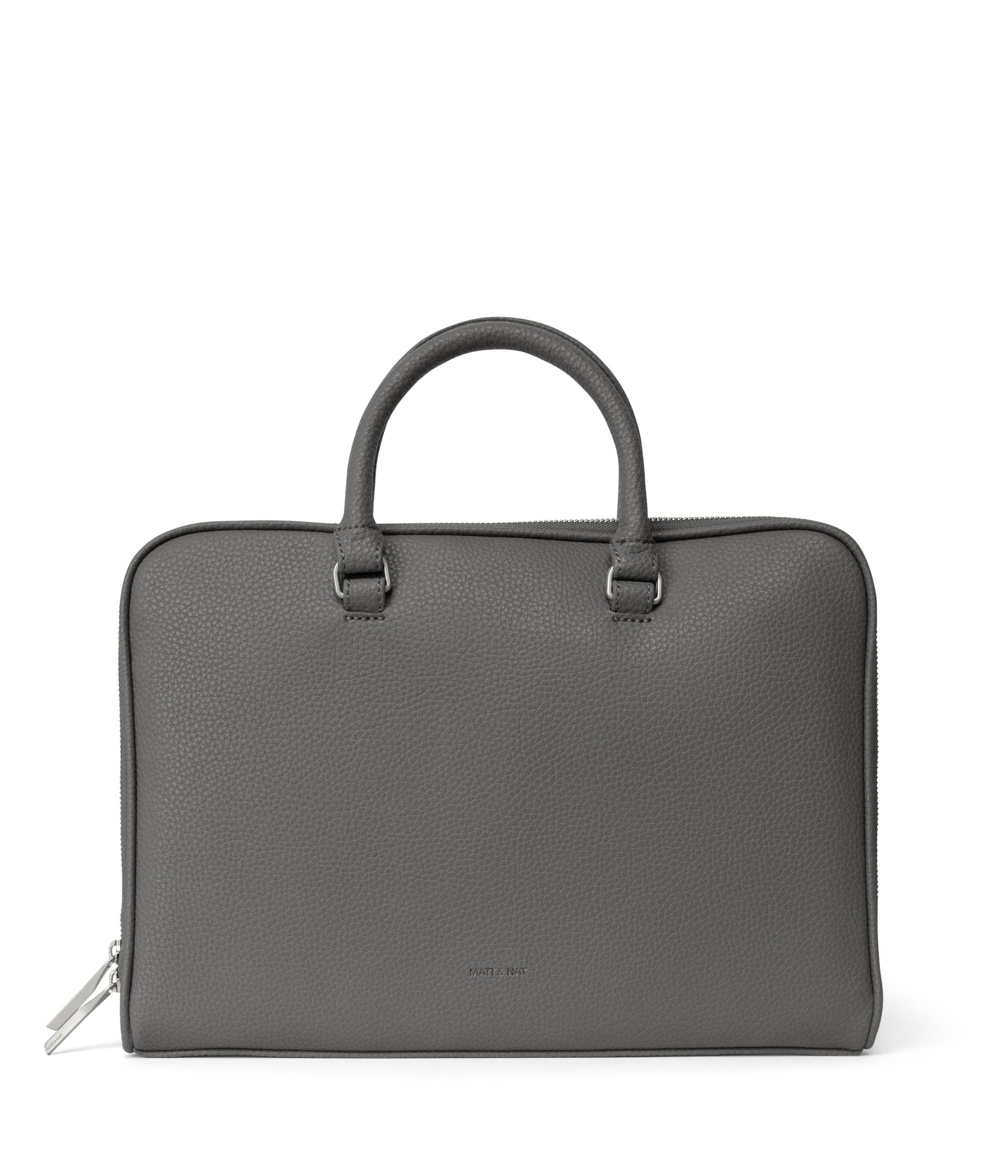 HOLDER Slim Vegan Briefcase - Purity | Color: Grey - variant::shade