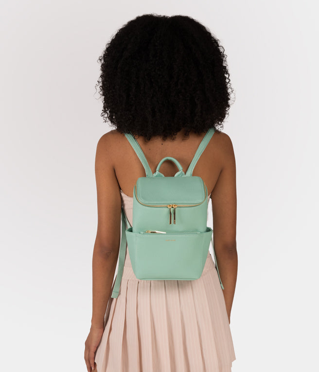 BRAVESM Small Vegan Backpack - Purity | Color: Green - variant::paradise