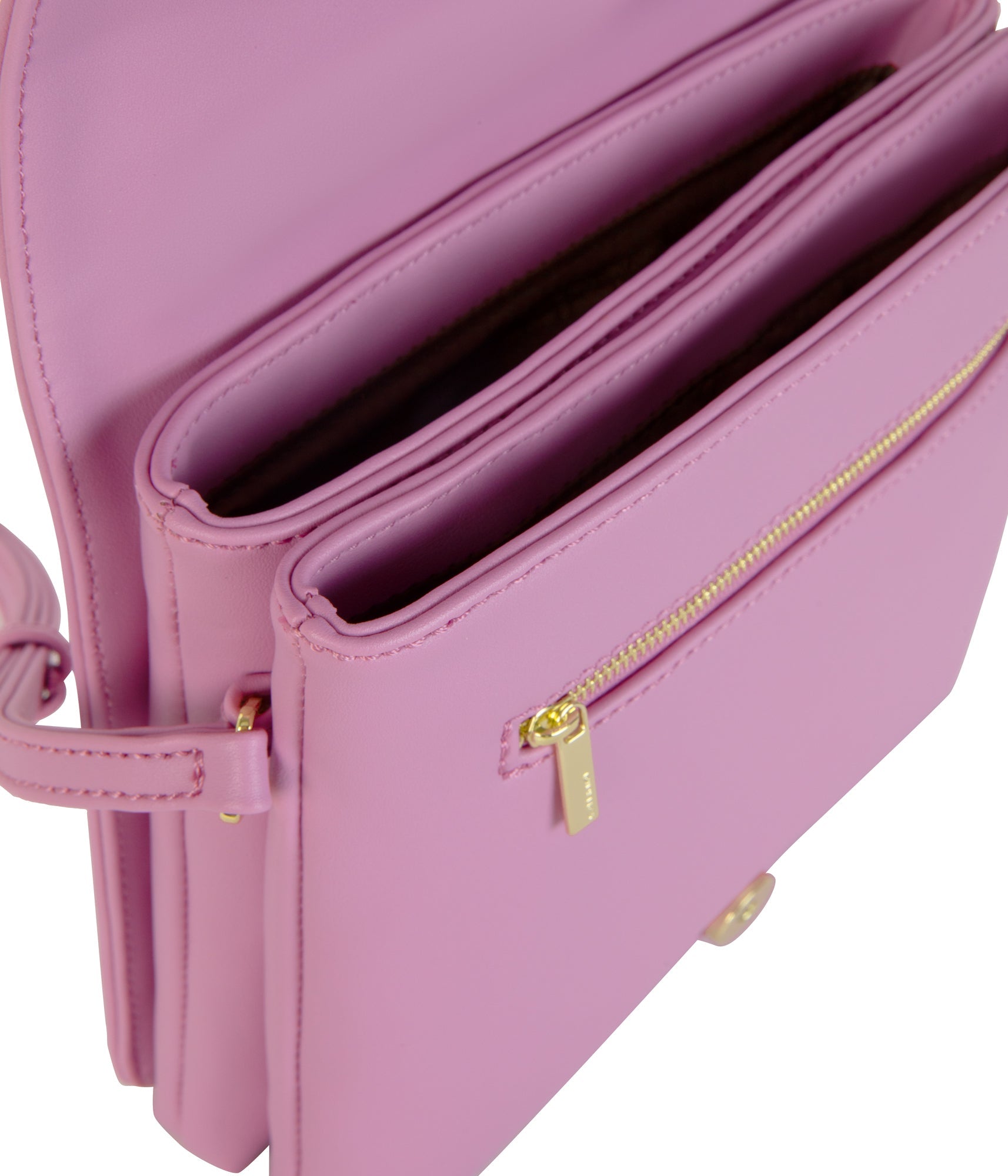 DOVER SM Vegan Crossbody Bag - Sol | Color: Purple - variant::petal