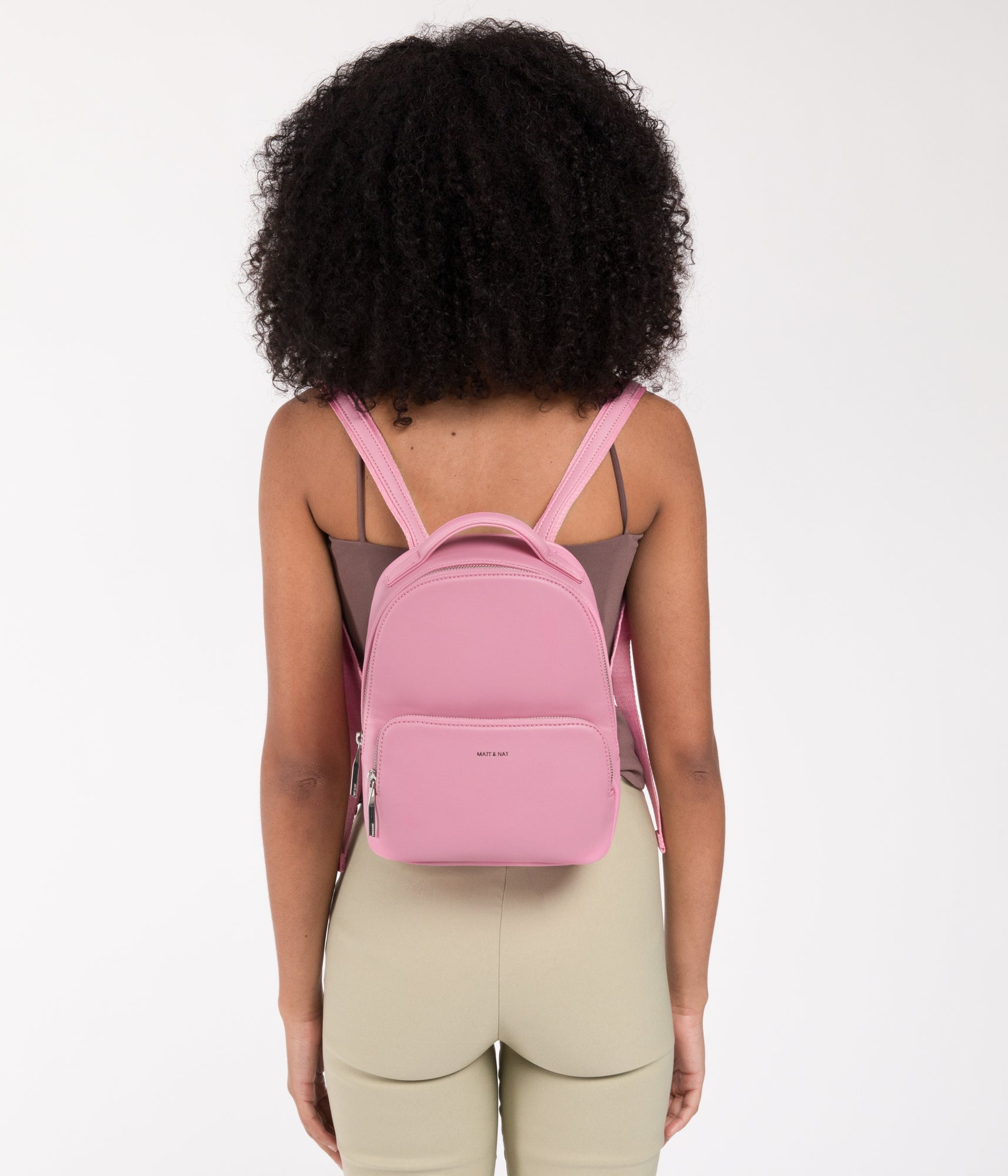 CAROSM Small Vegan Backpack - Sol | Color: Purple - variant::petal