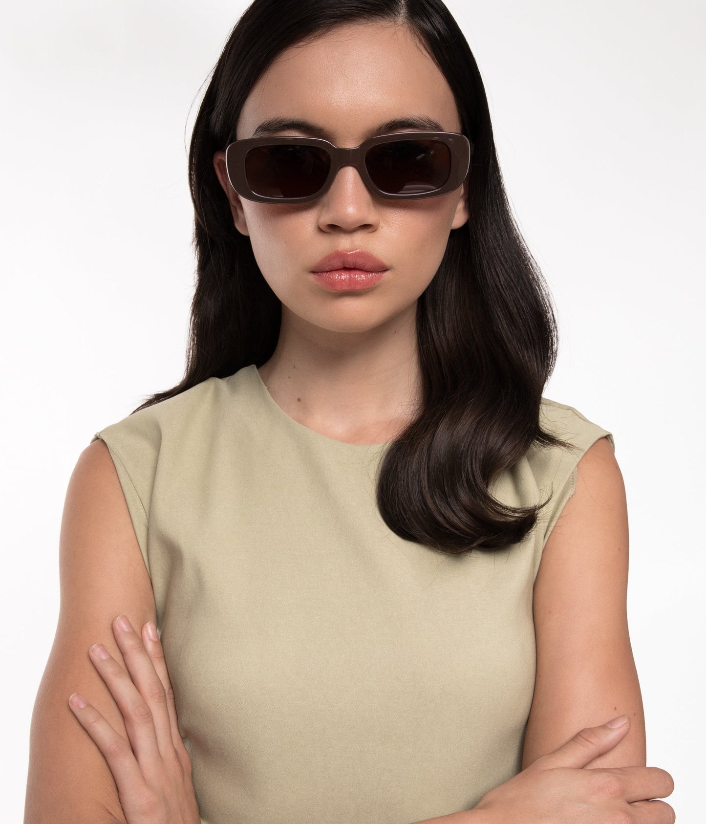KIIN-2 Recycled Rectangle Sunglasses | Color: Black, Grey - variant::black