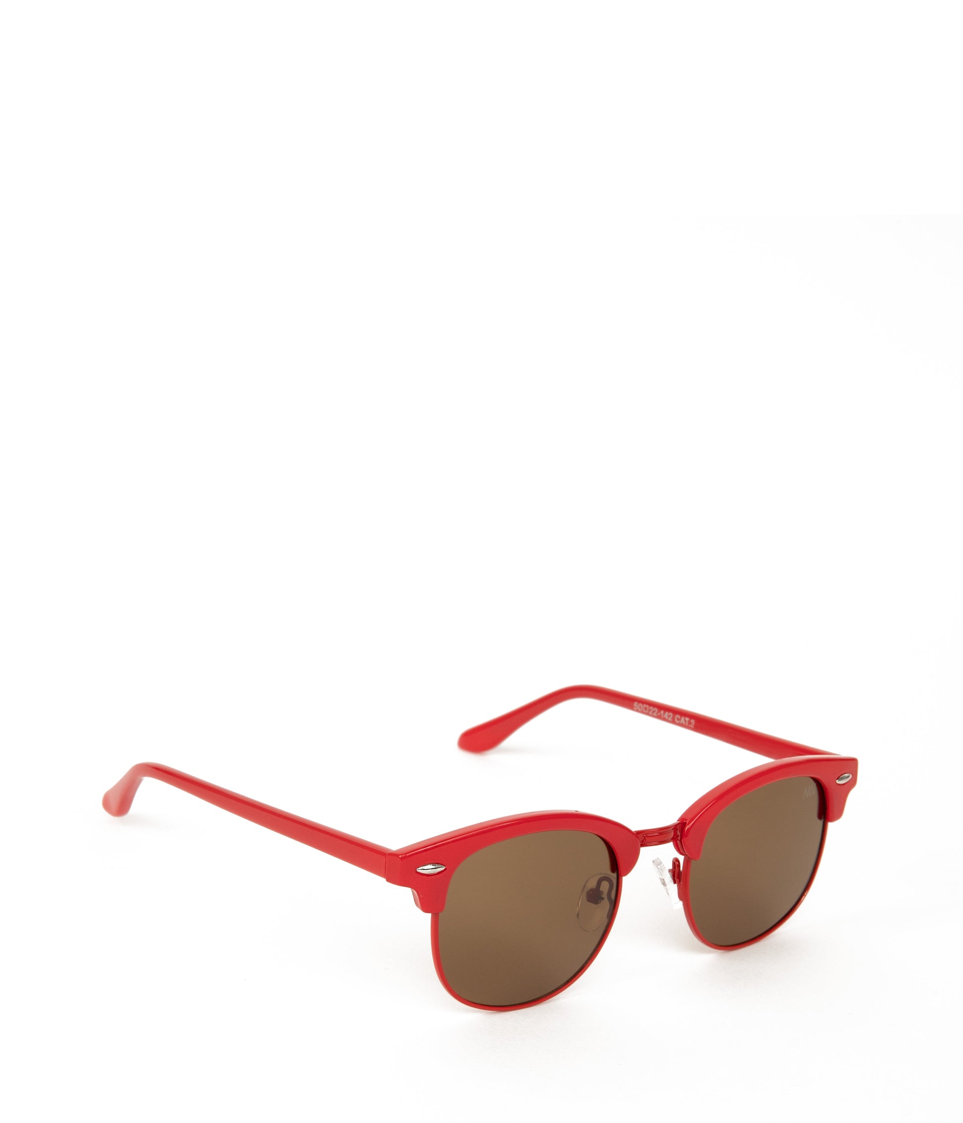 BUA Clubmaster Sunglasses | Color: Red, Brown - variant::red