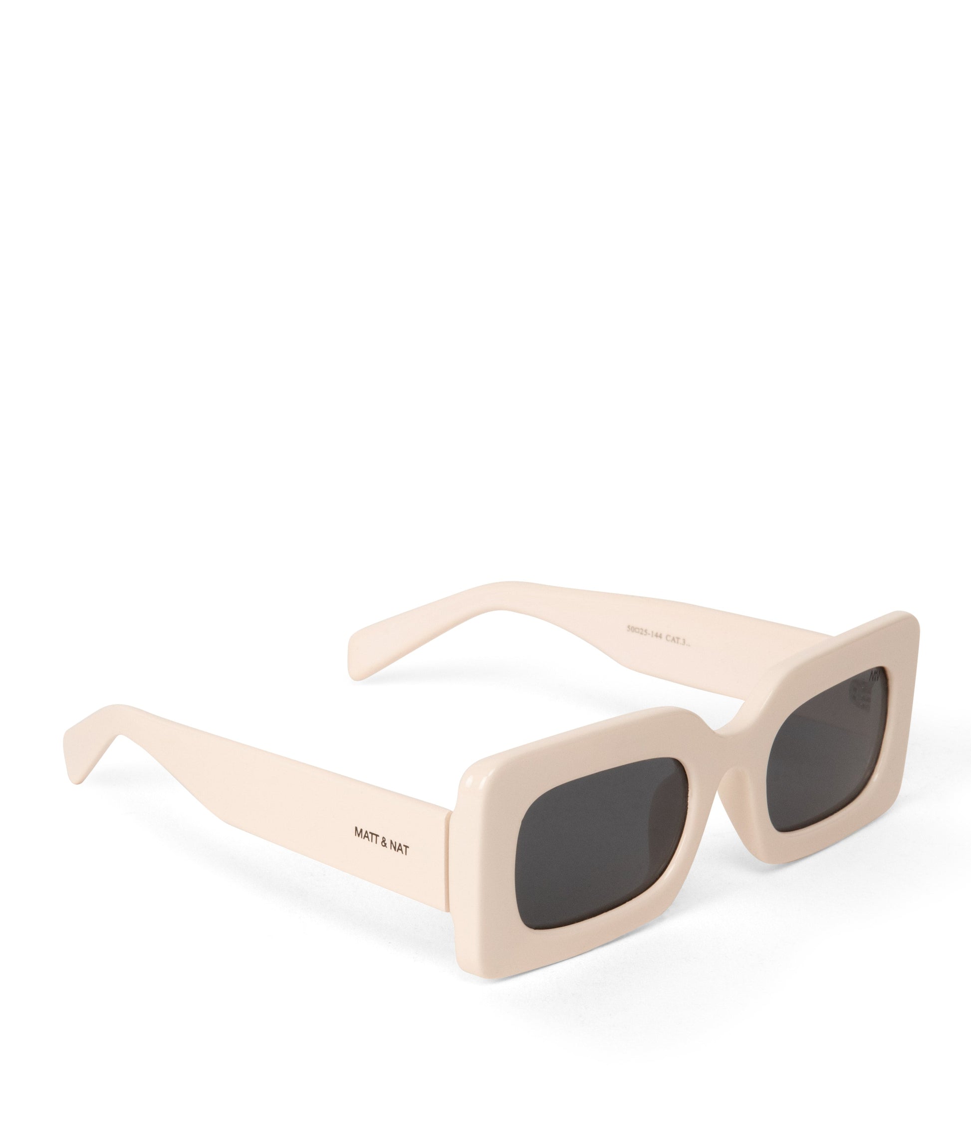 IVVY-2 Recycled Rectangle Sunglasses | Color: White, Grey - variant::white