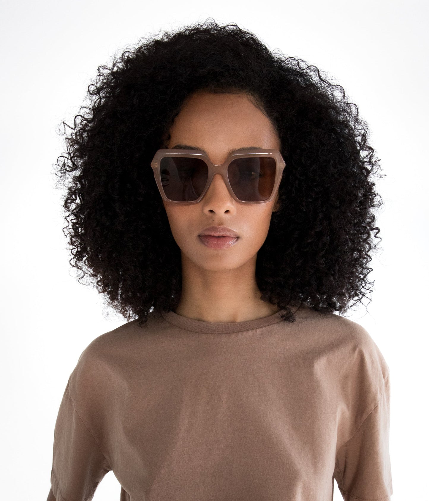 LOIS-2 Recycled Square Sunglasses | Color: Black, Grey - variant::black