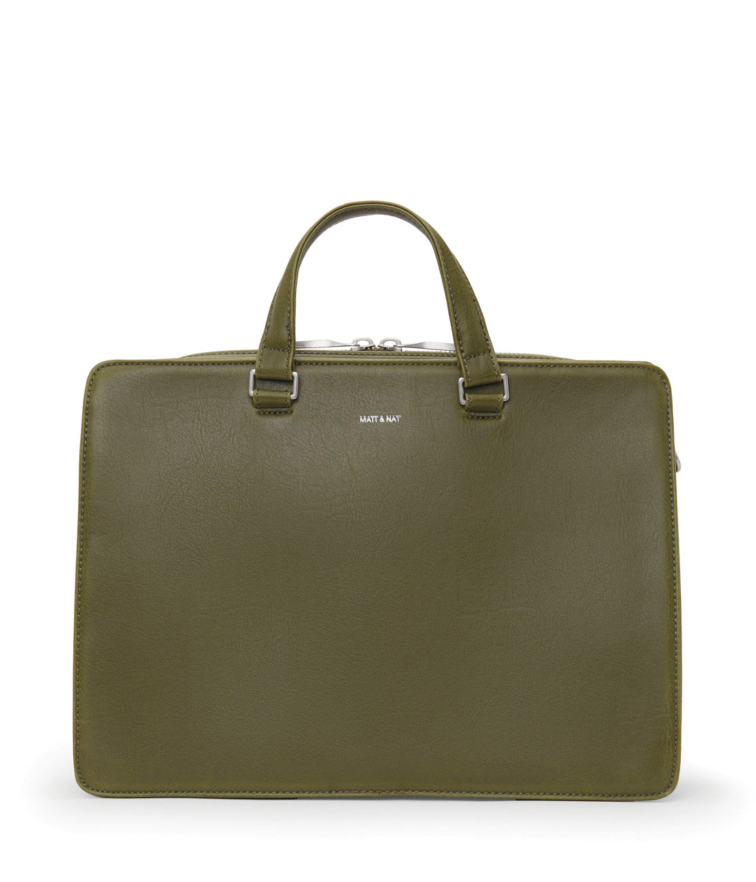 DAVID Vegan Briefcase - Vintage | Color: Green - variant::olive