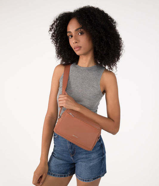 PAIGE Vegan Crossbody Bag - Arbor | Color: White, Beige - variant::macadamia