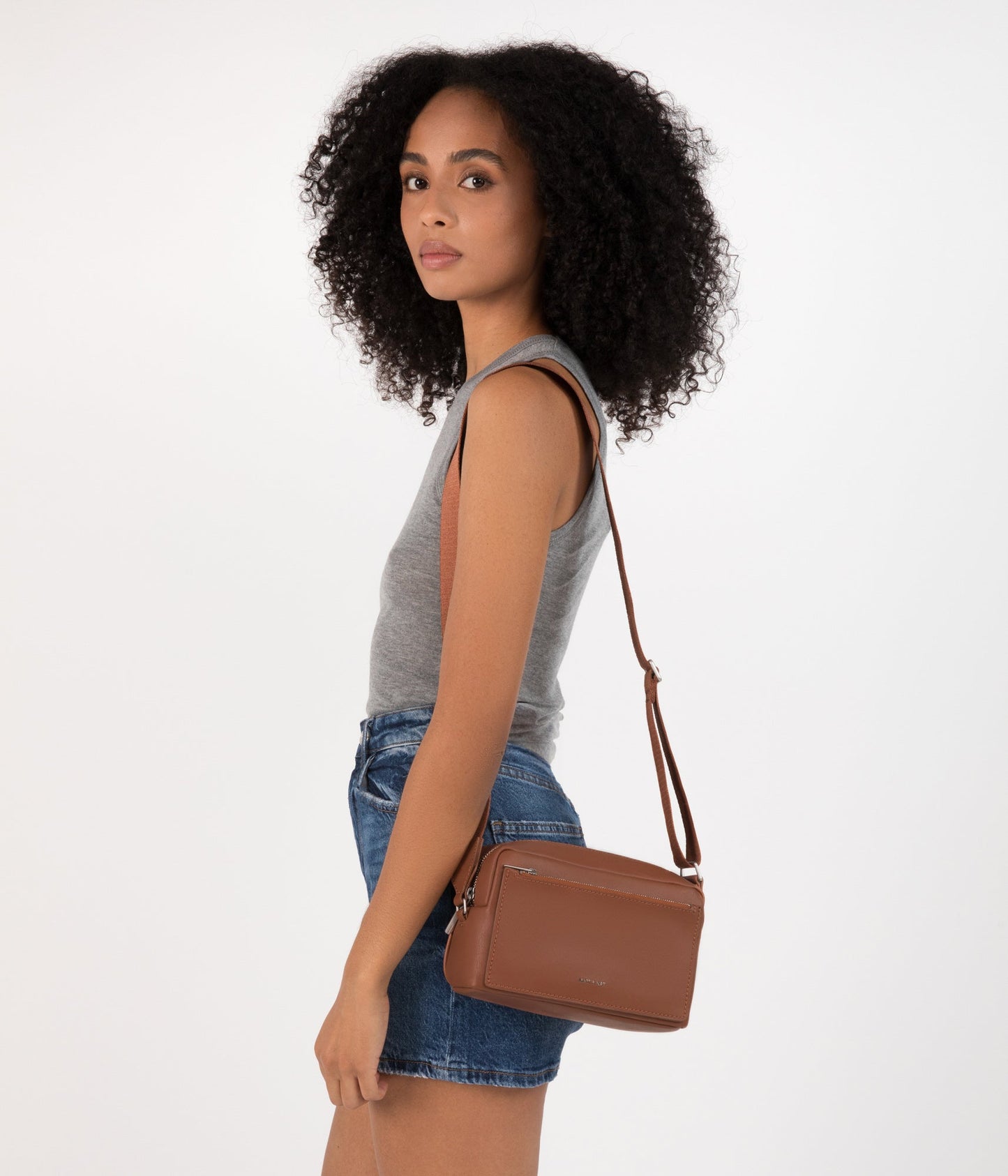 PAIGE Vegan Crossbody Bag - Arbor | Color: White, Beige - variant::macadamia